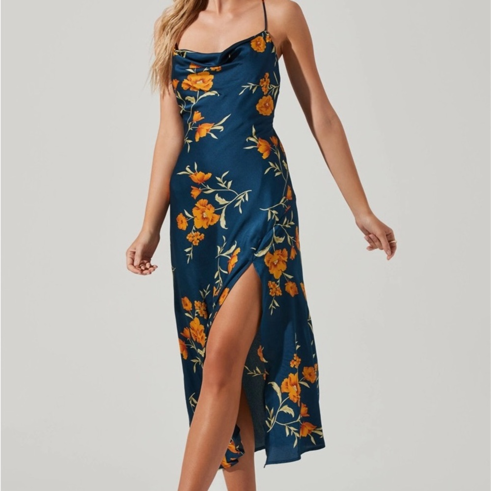Gaia Floral Midi Dress - ASTR the Label